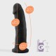 Dildo doppia Intensità termoregolabile model 2 -15 cm nero