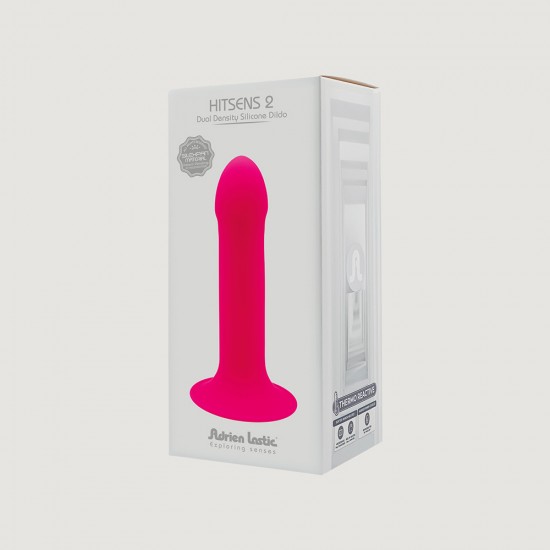 Dildo con Ventosa Doppia intensità Riscaldabile e Raffreddabile Adatto Strap-on Hitsense 2 Rosa adrien lastic