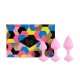 bibi butt plug set 3 pcs pink  feelztoys 