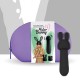 mister bunny massage vibrator with 2 caps black  feelztoys 