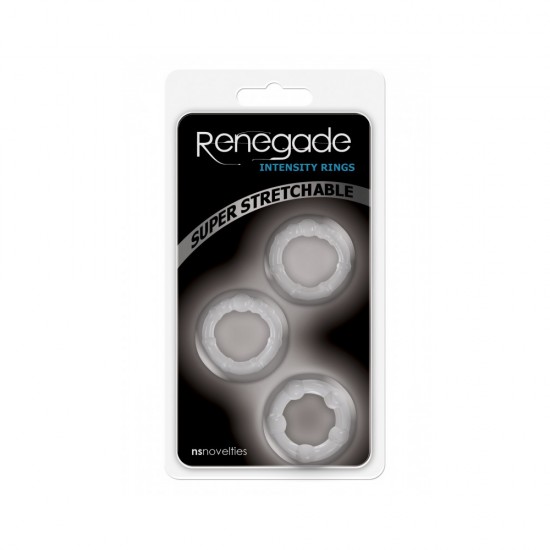 set da 3 anelli per pene renegade intensity rings  ns novelties 